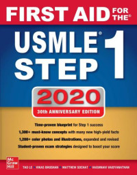 Image of First AID for the USMLE Step 1 2020