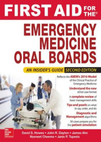 Image of First Aid for the Emergency Medicine Oral Boards, Second Edition
