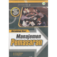 Image of Metodologi Riset Manajemen Pemasaran
