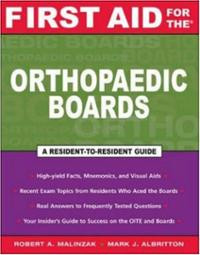 Image of First Aid For The Orthopaedic Boards